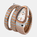 Women Quartz White Dial Analog Stainless Steel Watch 9011B-M1301