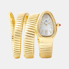 Women Quartz Silver Dial Analog Stainless Steel Watch 9011B-M2203