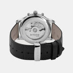 Men Automatic Black Dial Analog Leather Watch 928-L10406
