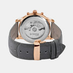 Men Automatic Grey Dial Analog Leather Watch 928-L31509