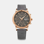 Men Automatic Grey Dial Analog Leather Watch 928-L31509