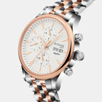 Men Automatic Silver Dial Analog Stainless Steel Watch 928-M30305