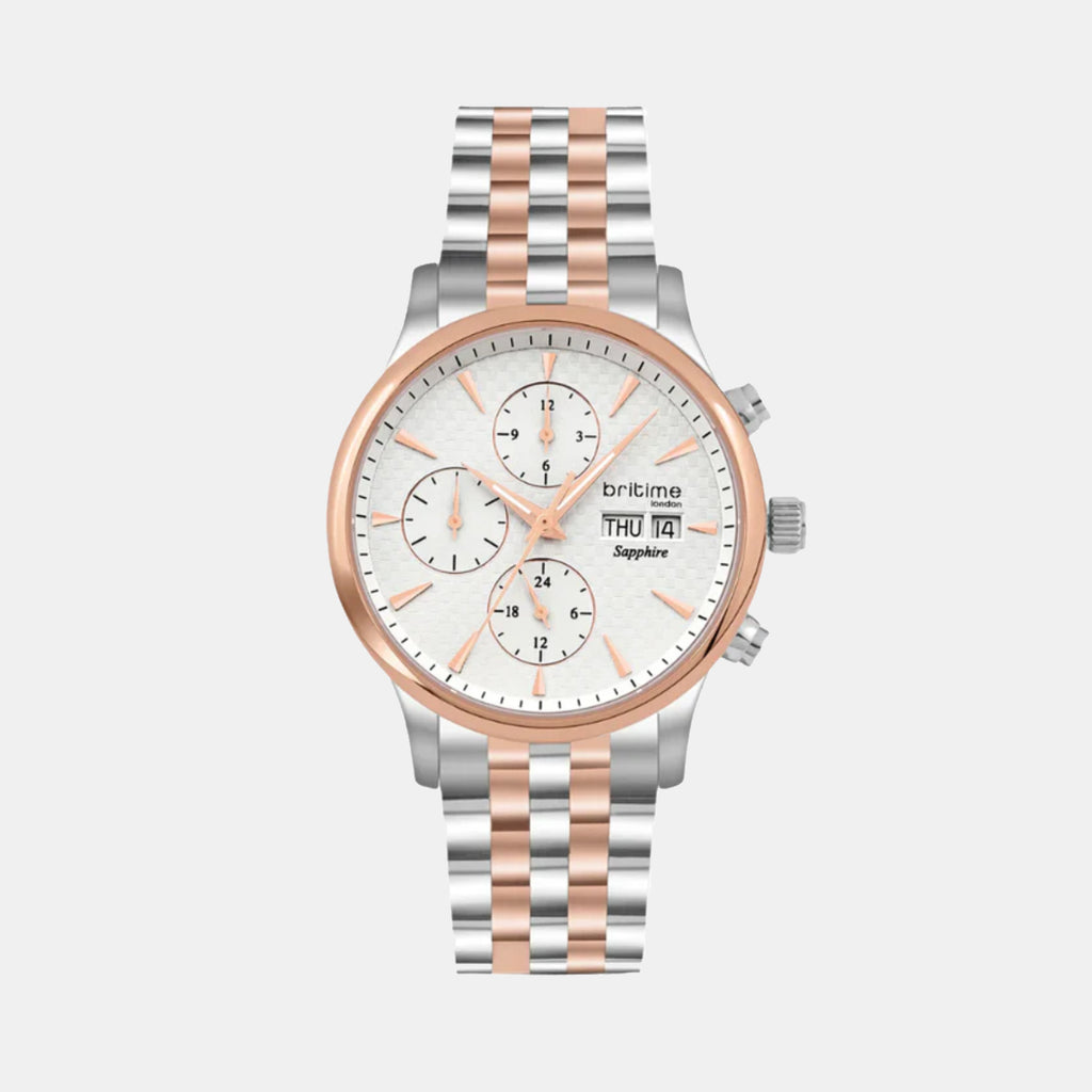 Men Automatic Silver Dial Analog Stainless Steel Watch 928-M30305