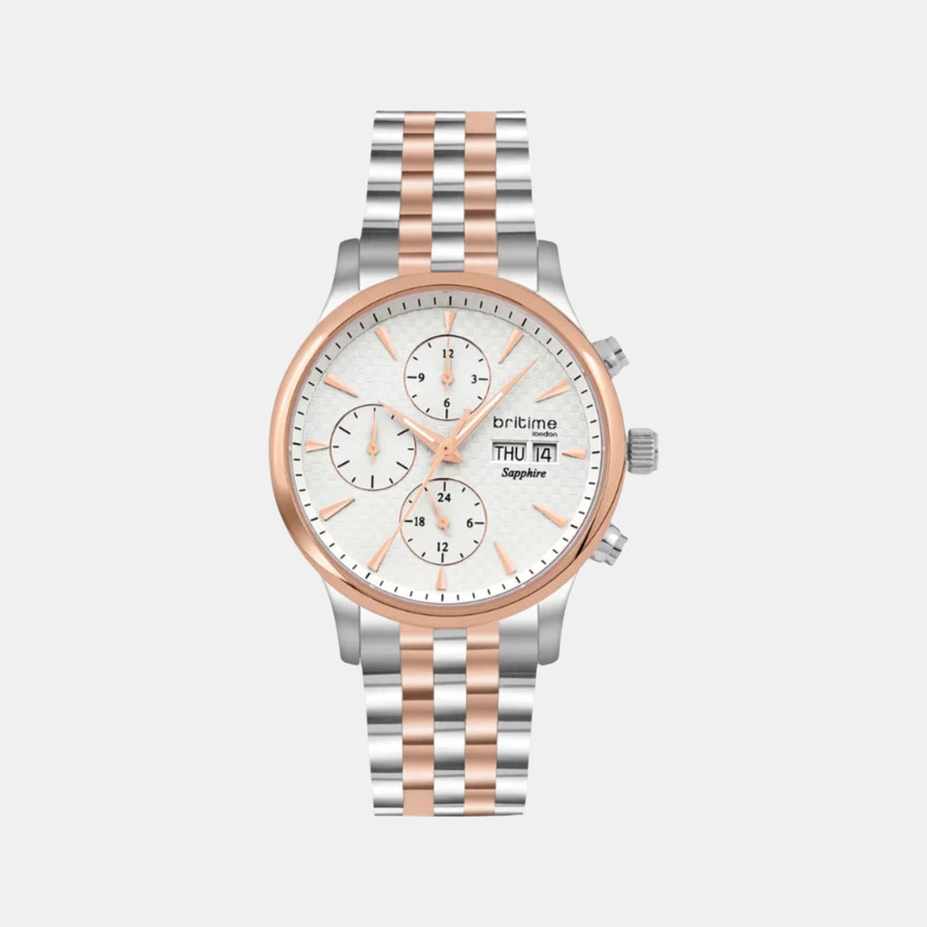 Men Automatic Silver Dial Analog Stainless Steel Watch 928-M30305