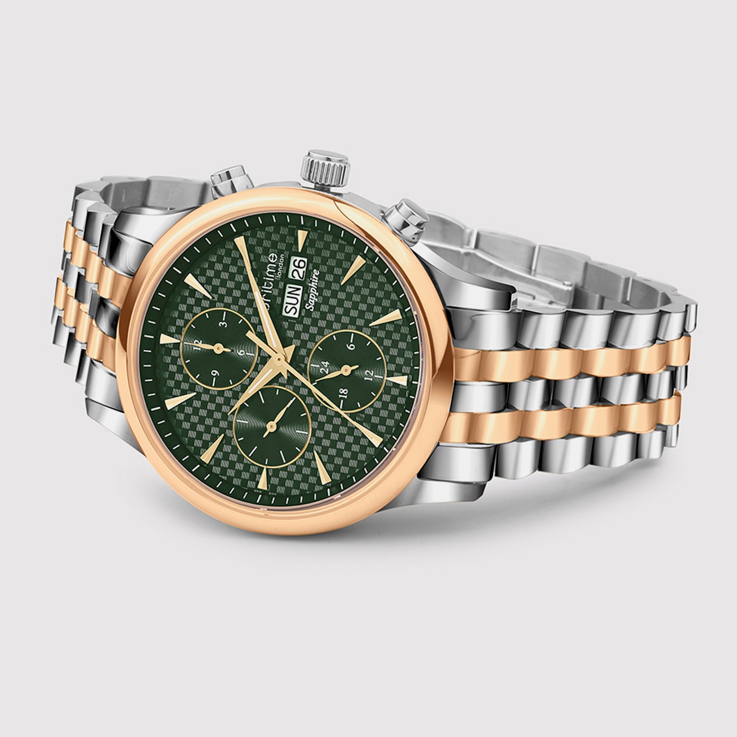 Magna Men Automatic Green Dial Analog Stainless Steel Watch 928-M31405