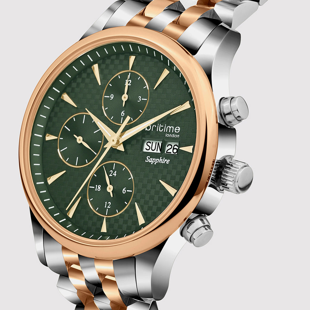 Magna Men Automatic Green Dial Analog Stainless Steel Watch 928-M31405