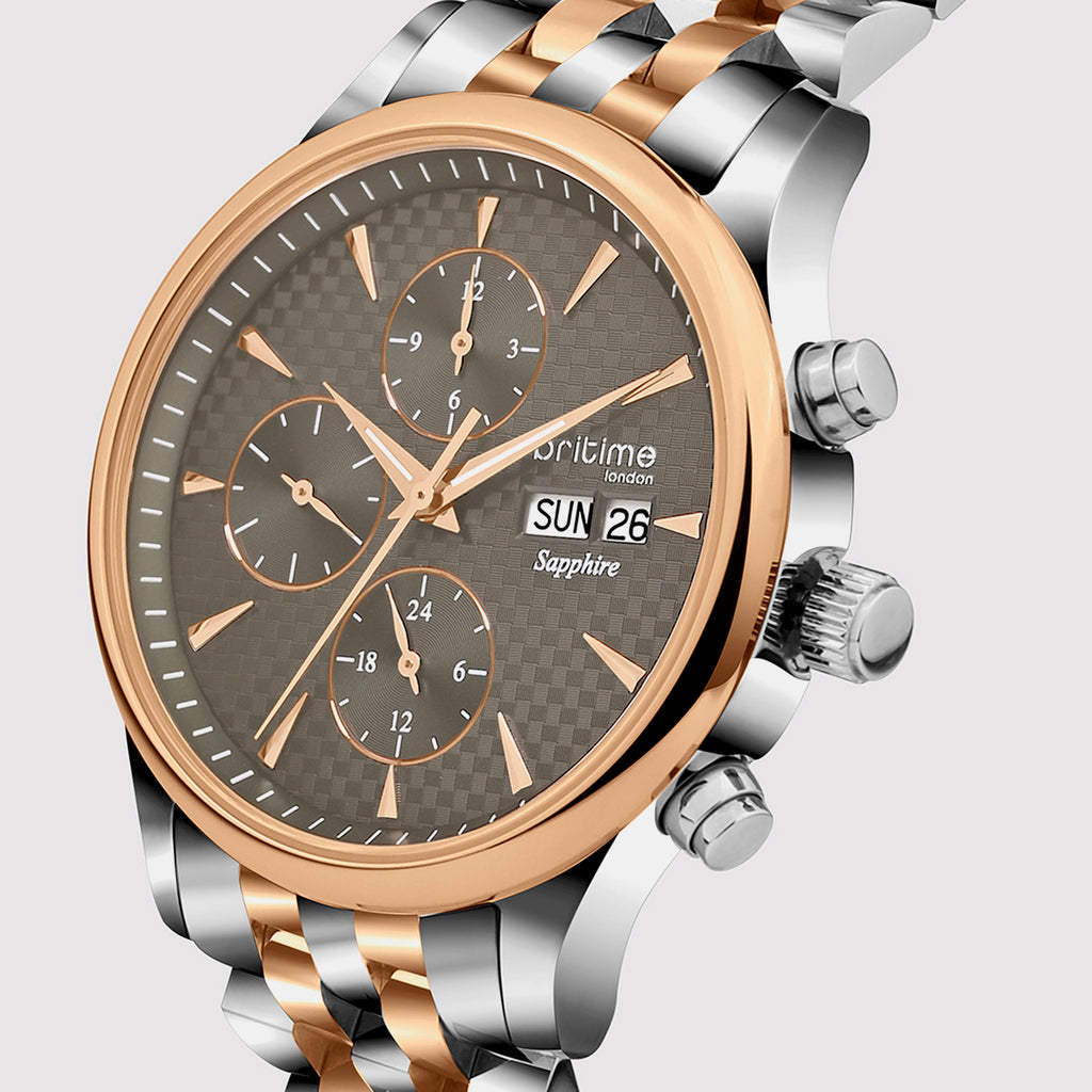 Magna Men Automatic Brown Dial Analog Stainless Steel Watch 928-M31505