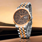 Magna Men Automatic Brown Dial Analog Stainless Steel Watch 928-M31505