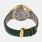 Crescent Men Automatic Green Dial Analog Leather Watch 962-L21412