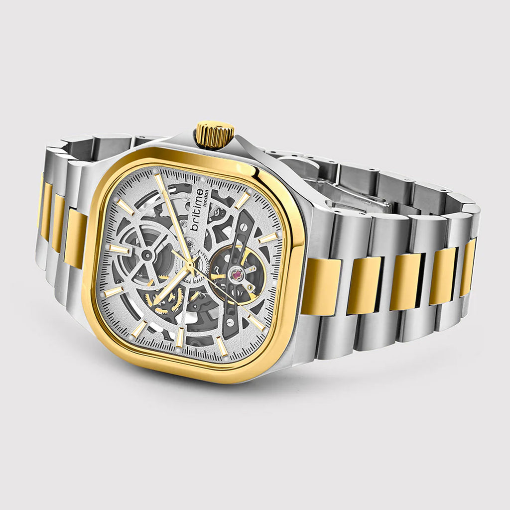 Monarch Men Automatic Grey Dial Analog Stainless Steel Watch 969-M10304