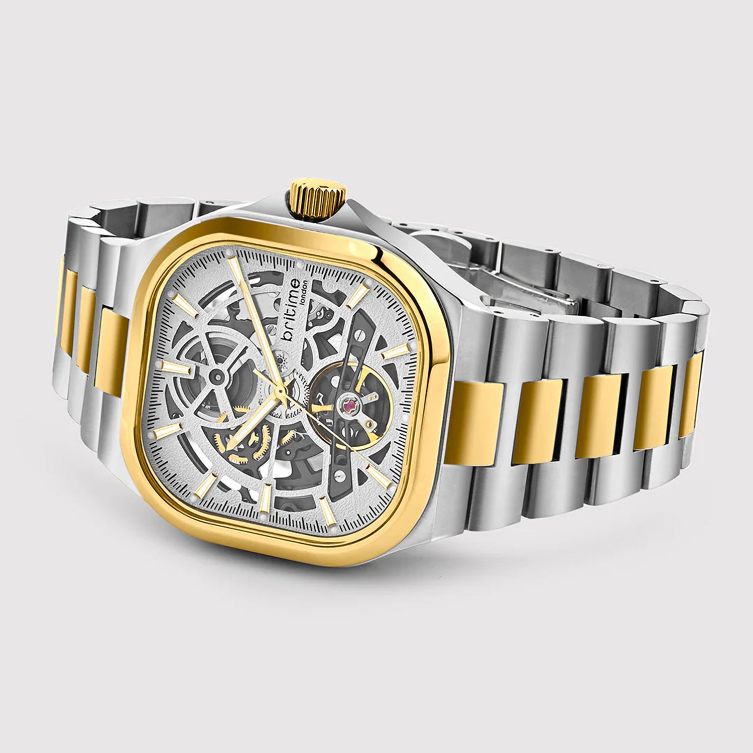 Monarch Men Automatic Silver Dial Analog Stainless Steel Watch 969-M10304