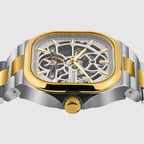 Monarch Men Automatic Grey Dial Analog Stainless Steel Watch 969-M10304
