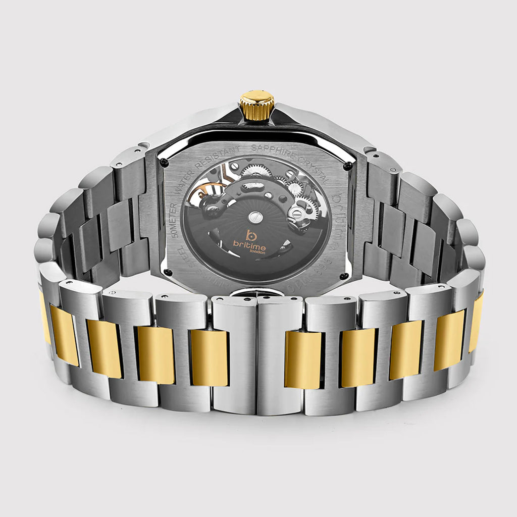 Monarch Men Automatic Grey Dial Analog Stainless Steel Watch 969-M10304