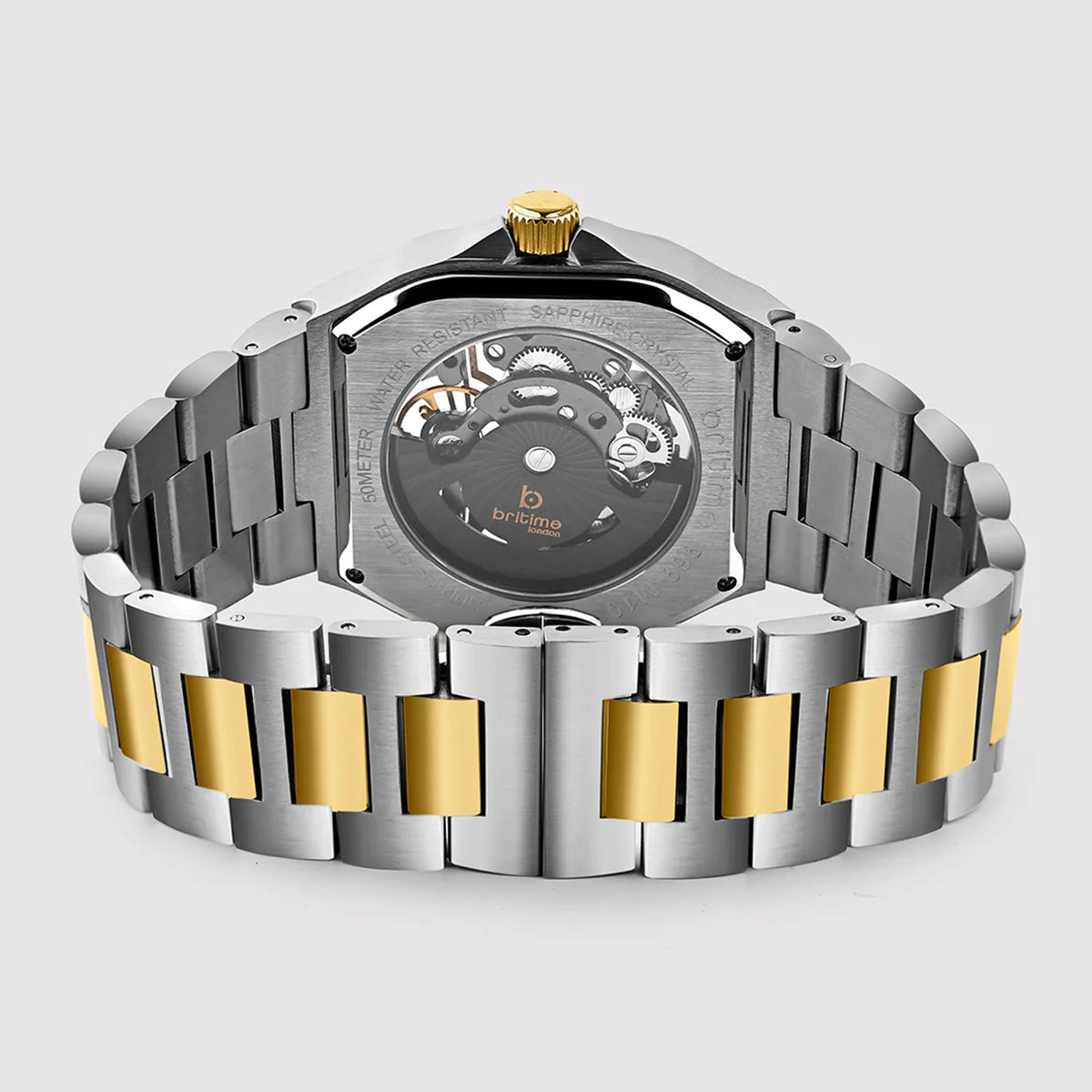 Monarch Men Automatic Grey Dial Analog Stainless Steel Watch 969-M10304