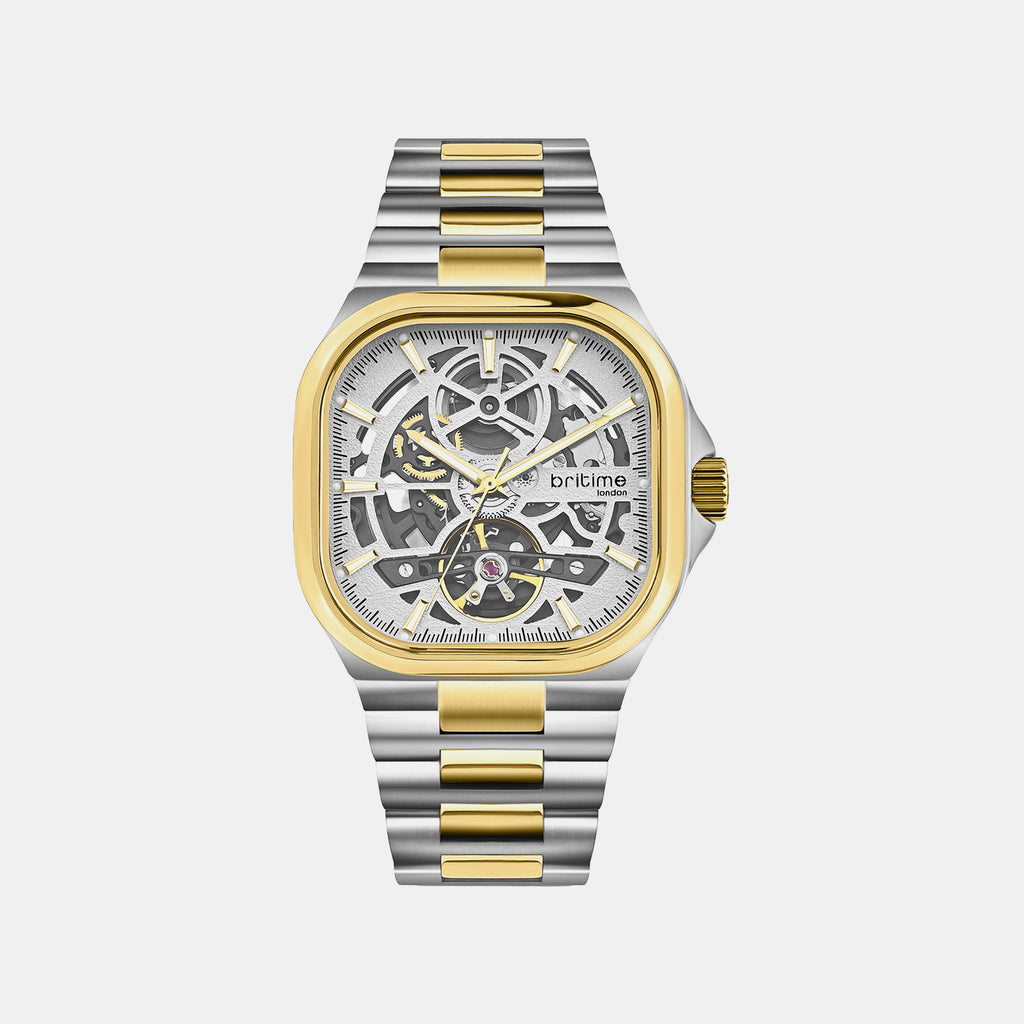 Monarch Men Automatic Grey Dial Analog Stainless Steel Watch 969-M10304