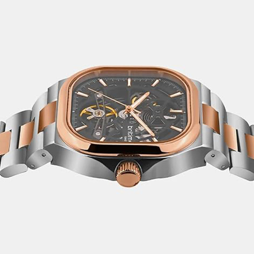 Monarch Men Automatic Grey Dial Analog Stainless Steel Watch 969-M11505