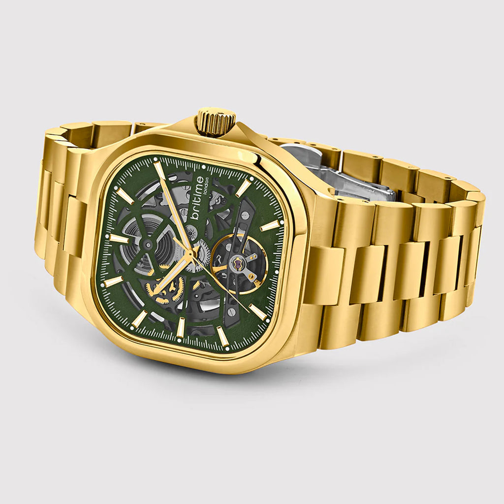 Monarch Men Automatic Green Dial Analog Stainless Steel Watch 969-M21402