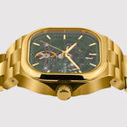 Monarch Men Automatic Green Dial Analog Stainless Steel Watch 969-M21402