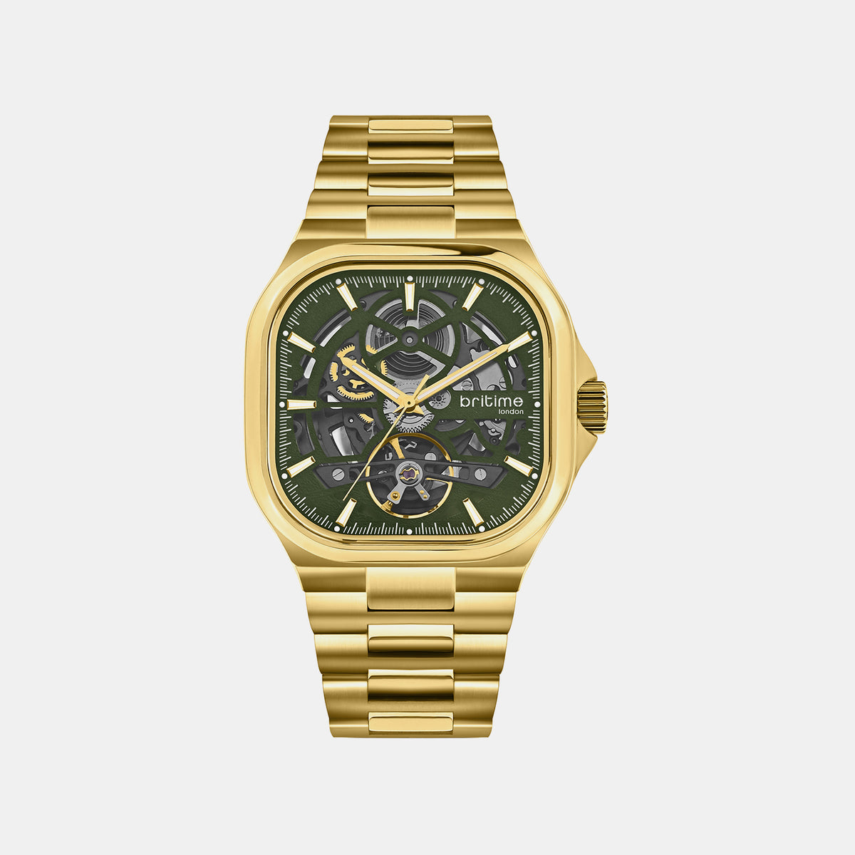 Monarch Men Automatic Green Dial Analog Stainless Steel Watch 969-M21402