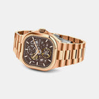 Monarch Men Automatic Brown Dial Analog Stainless Steel Watch 969-M30603
