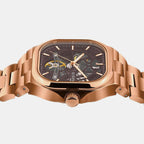 Monarch Men Automatic Brown Dial Analog Stainless Steel Watch 969-M30603