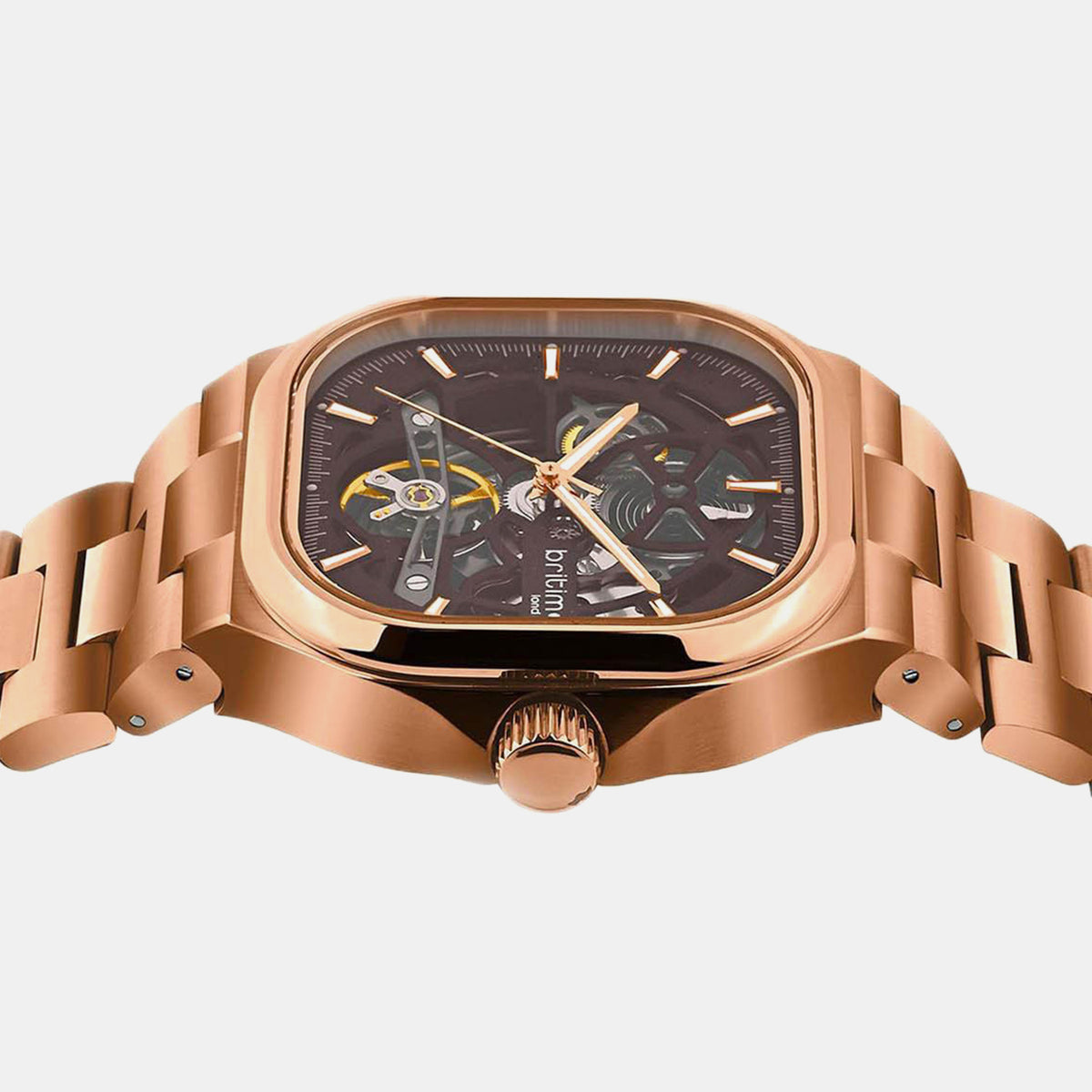 Monarch Men Automatic Brown Dial Analog Stainless Steel Watch 969-M30603