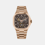 Monarch Men Automatic Brown Dial Analog Stainless Steel Watch 969-M30603