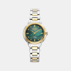 Allegra Women Quartz Green Dial Analog Stainless Steel Watch 977847 47 70 20