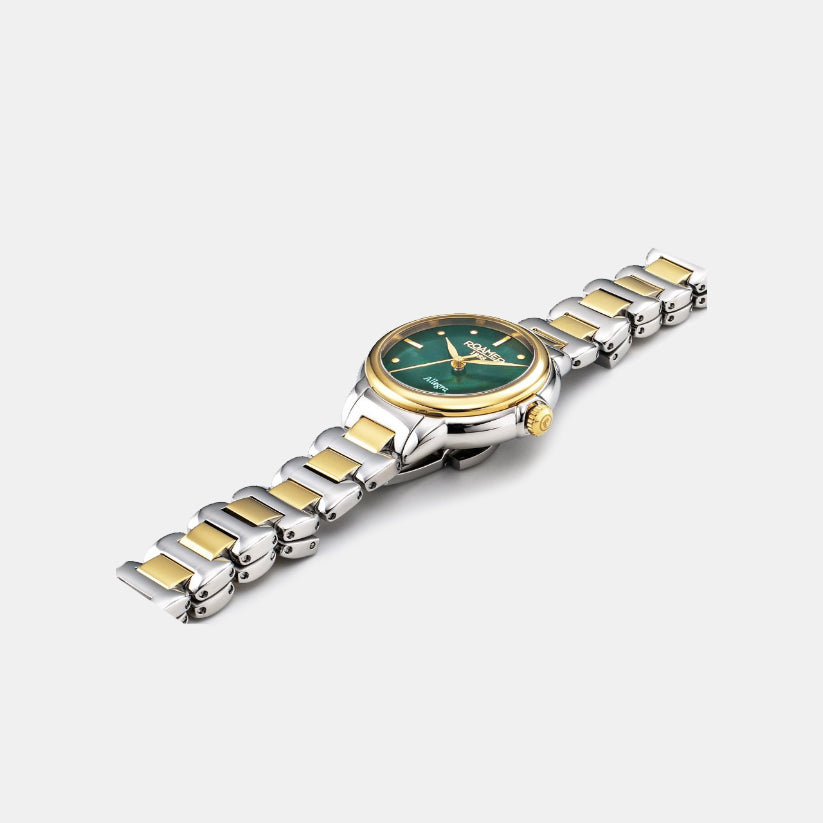 Allegra Women Quartz Green Dial Analog Stainless Steel Watch 977847 47 70 20