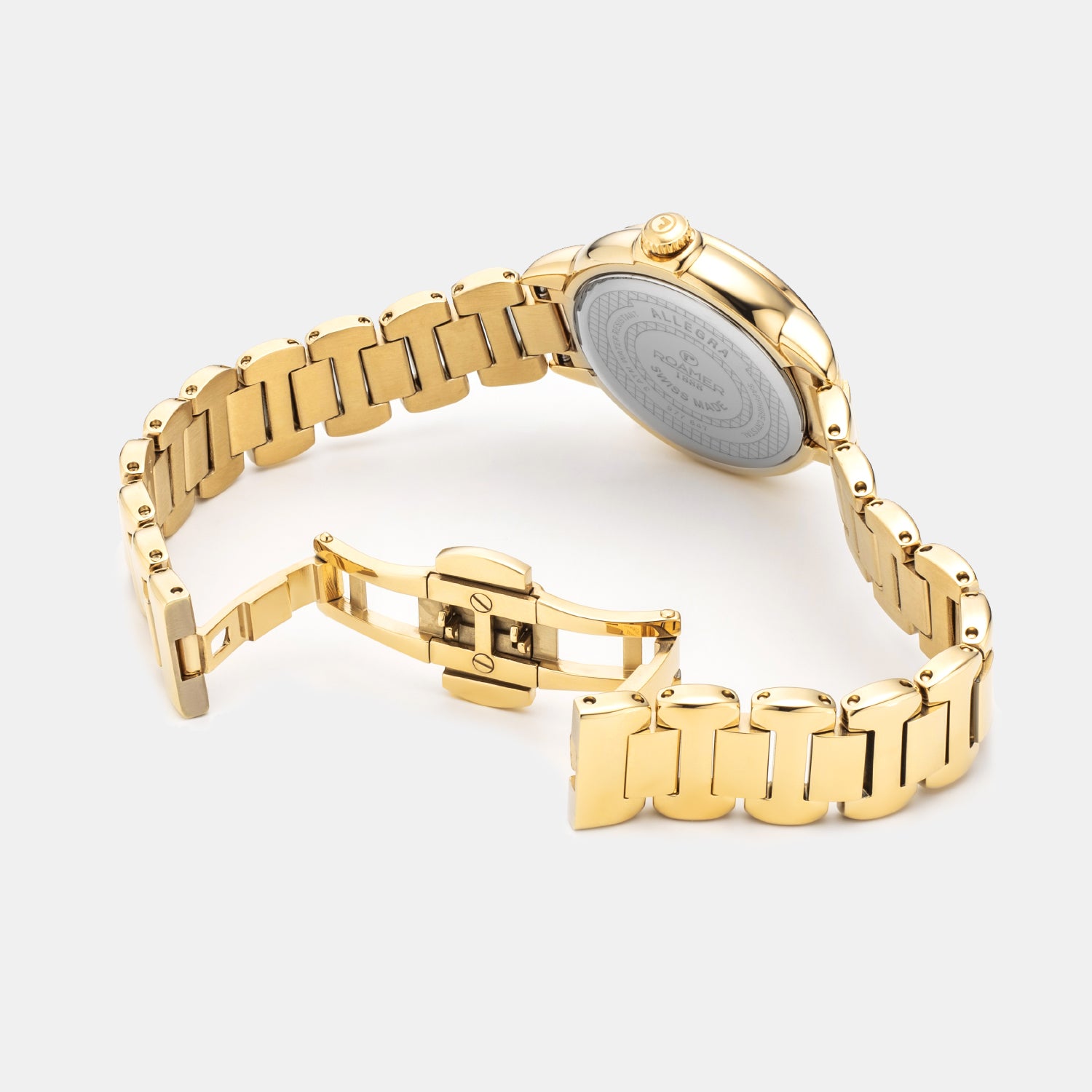 Allegra Women Quartz White Mother Of Pearl Dial Analog Stainless Steel Watch 977847 48 20 20