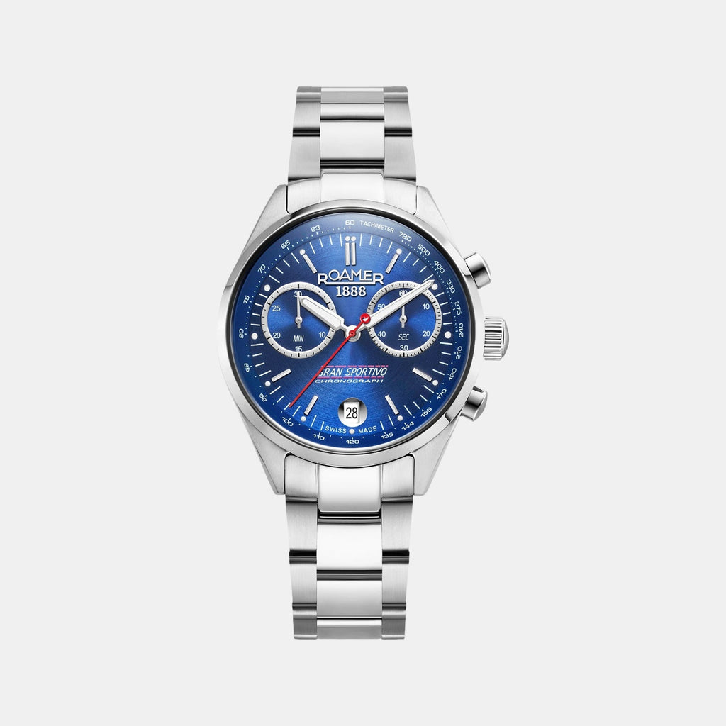 Gran Sportivo Men Quartz Blue Sunray Dial Chronograph Stainless Steel Watch 978818 41 45 20
