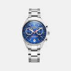 Gran Sportivo Men Quartz Blue Sunray Dial Chronograph Stainless Steel Watch 978818 41 45 20