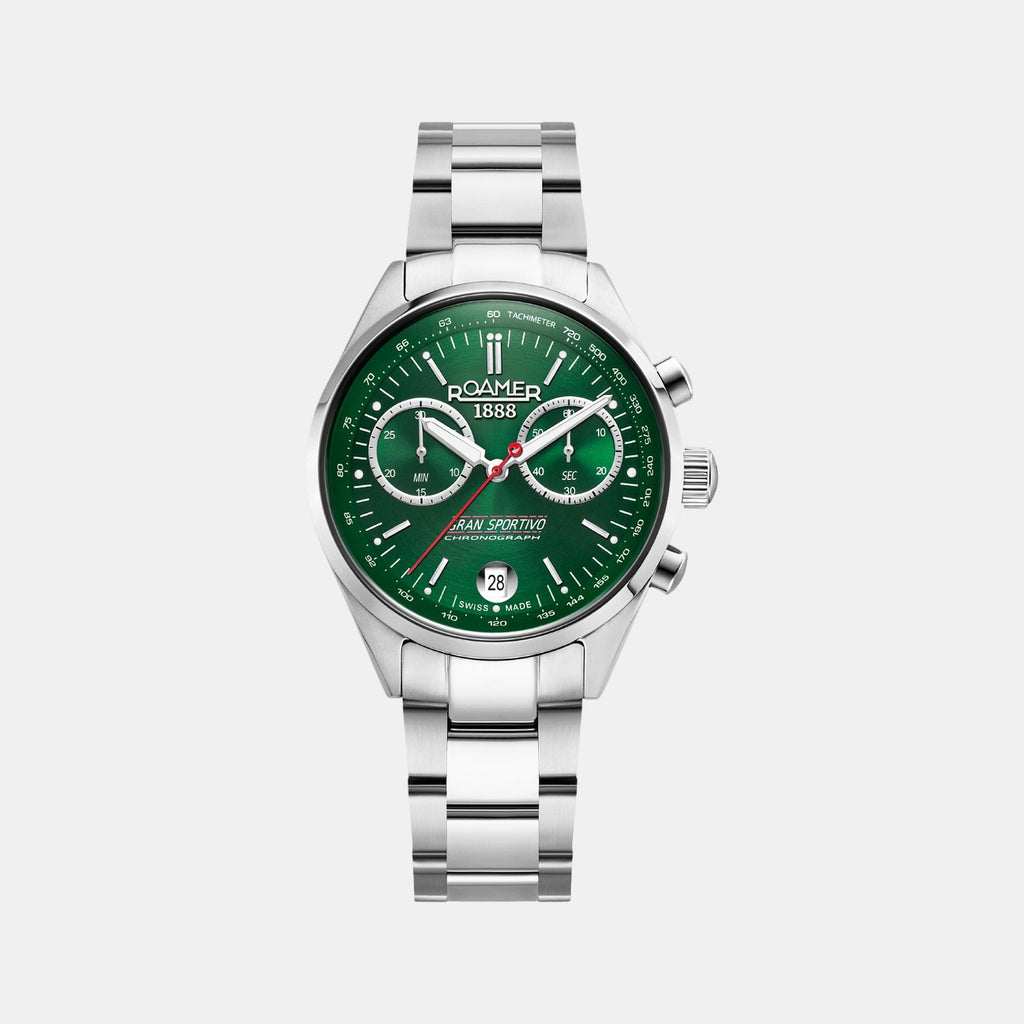 Gran Sportivo Men Quartz Green Sunray Dial Chronograph Stainless Steel Watch 978818 41 75 20