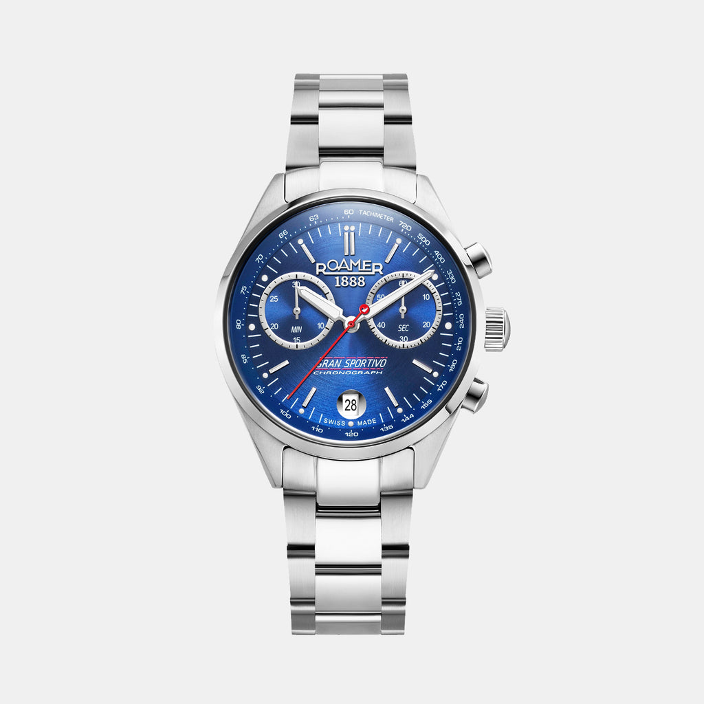 Gran Sportivo Men Quartz Blue Sunray Dial Chronograph Stainless Steel Watch 978818 41 45 20