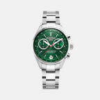 Gran Sportivo Men Quartz Green Sunray Dial Chronograph Stainless Steel Watch 978818 41 75 20