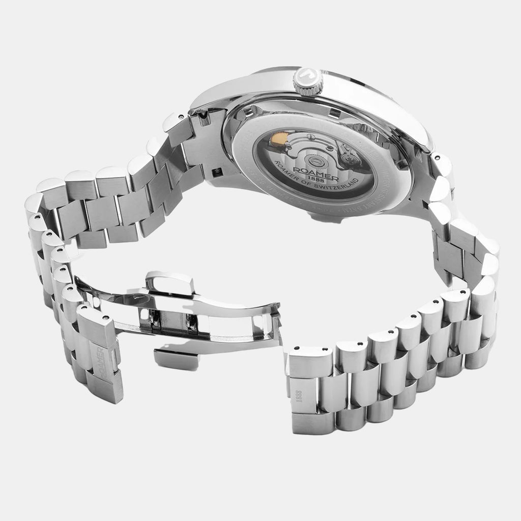 Primeline Daydate Ii Men Automatic Blue Dial Analog Stainless Steel Watch 981666 41 05 50