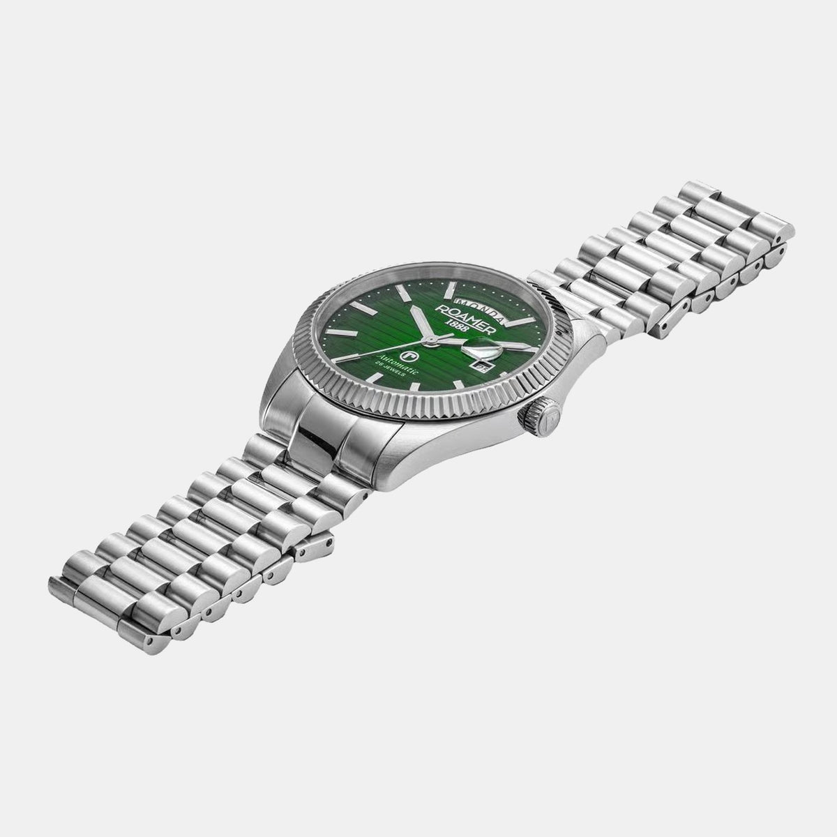Primeline Men Automatic Green Dial Analog Stainless Steel Watch 981666 41 75 50