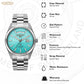 Men Automatic Analog Blue Stainless Steel Watch 981666 41 05 50