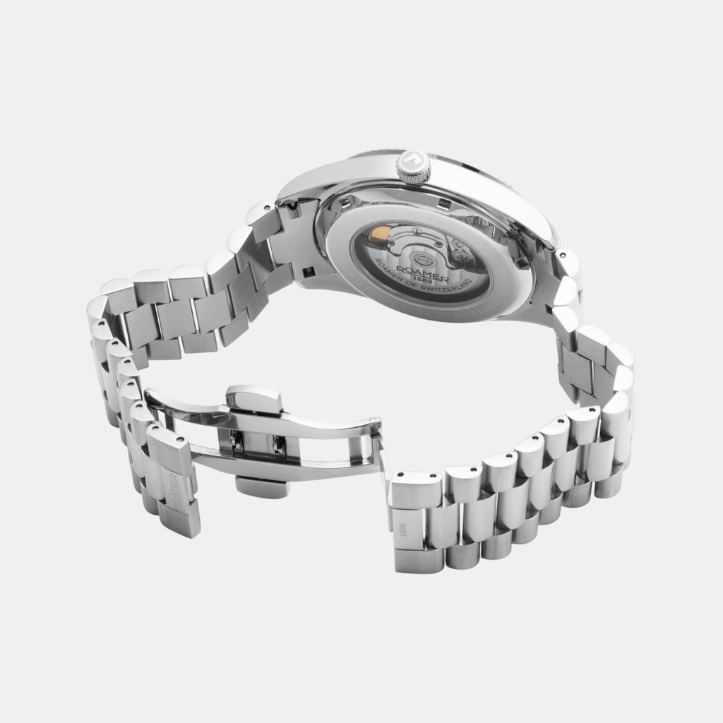 Primeline Daydate Ii Men Automatic Black Dial Analog Stainless Steel Watch 981666 41 85 50