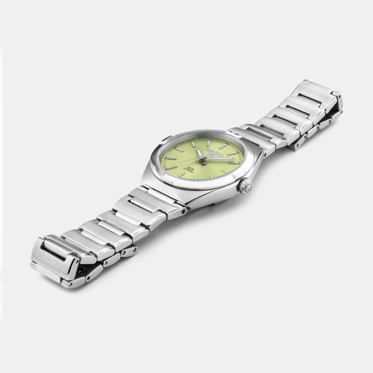 Eos Classic Women Quartz Green Dial Analog Stainless Steel Watch 982847 41 75 20