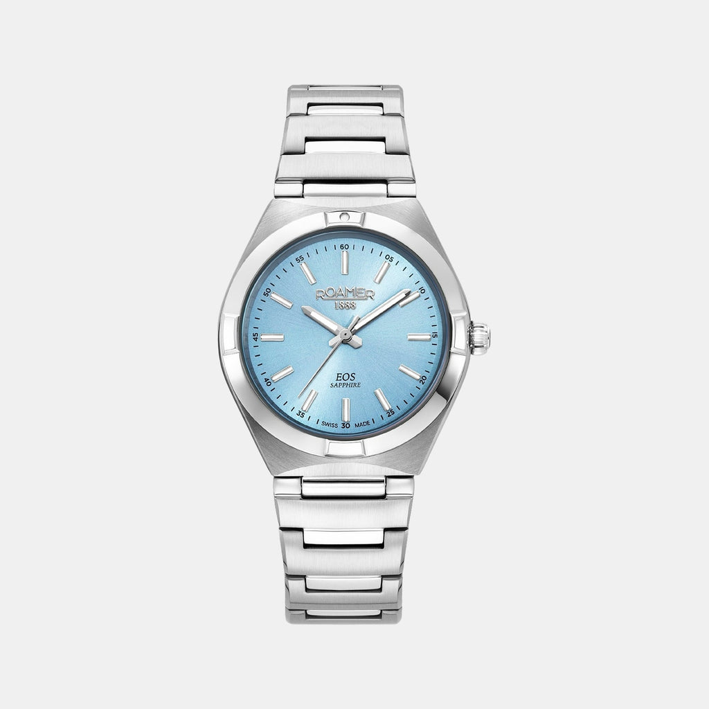 Eos Classic Women Quartz Light Blue Dial Analog Stainless Steel Watch 982847 41 05 20