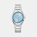 Eos Classic Women Quartz Light Blue Dial Analog Stainless Steel Watch 982847 41 05 20