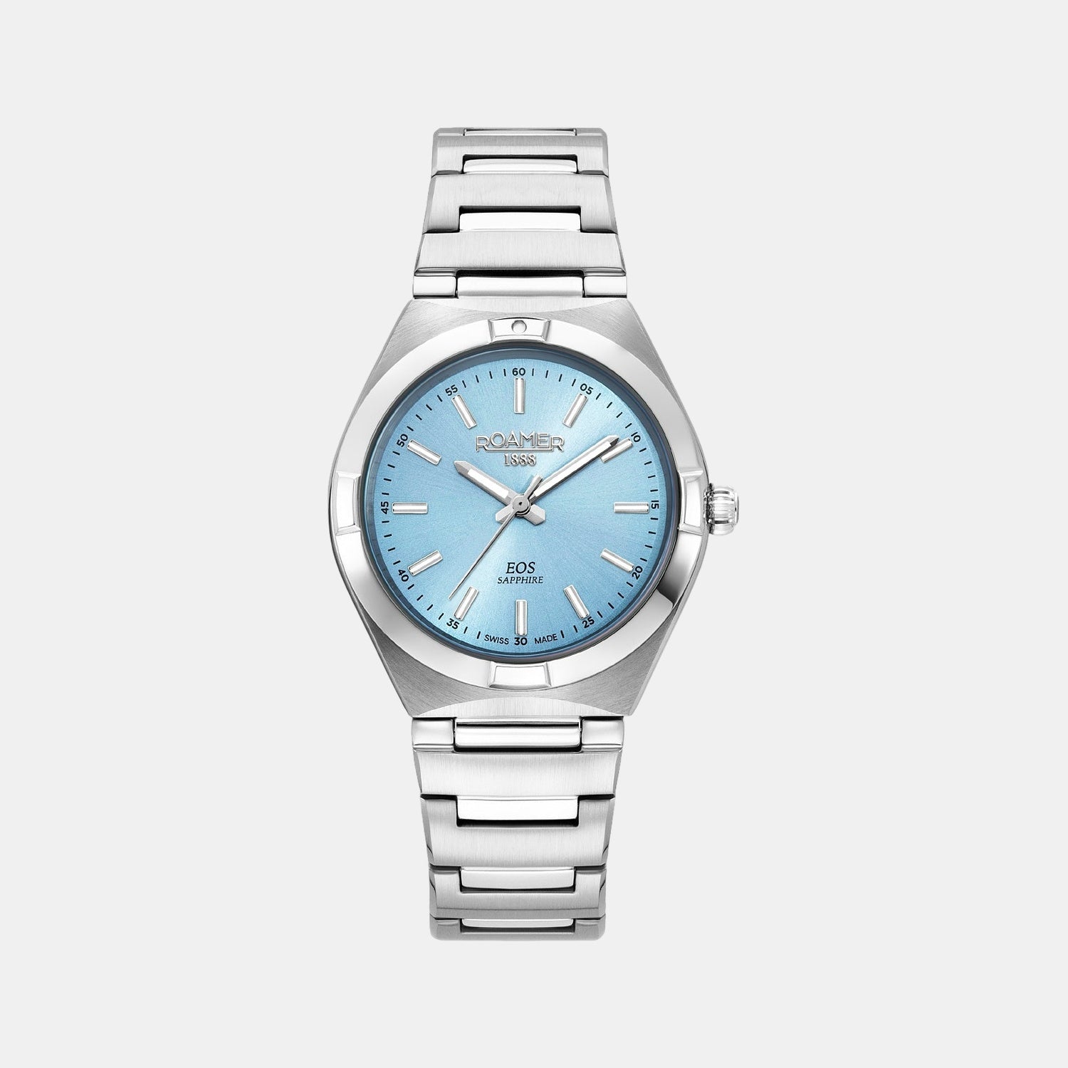 Eos Classic Women Quartz Light Blue Dial Analog Stainless Steel Watch 982847 41 05 20