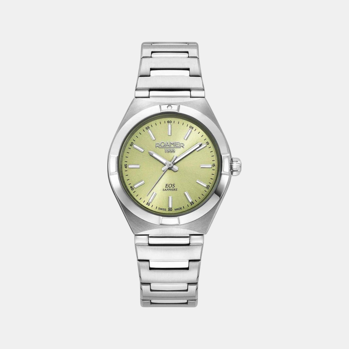 Eos Classic Women Quartz Green Dial Analog Stainless Steel Watch 982847 41 75 20