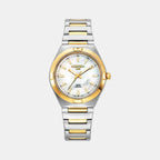 Eos Classic Women Quartz White Mother Of Pearl Dial Analog Stainless Steel Watch 982847 47 20 20