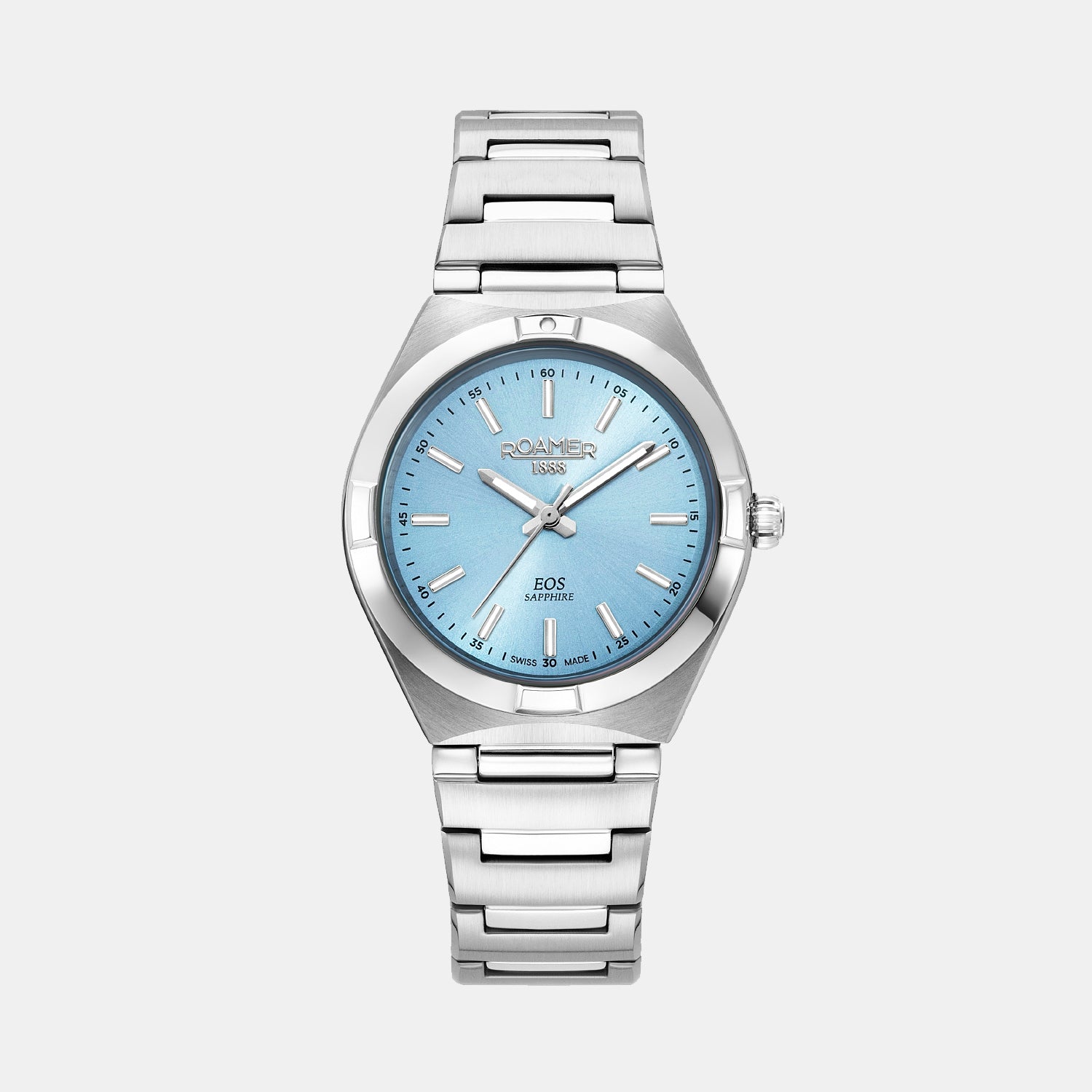 Eos Classic Women Quartz Light Blue Dial Analog Stainless Steel Watch 982847 41 05 20