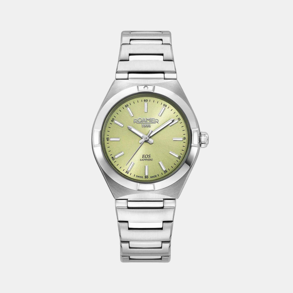 Eos Classic Women Quartz Light Green Dial Analog Stainless Steel Watch 982847 41 75 20