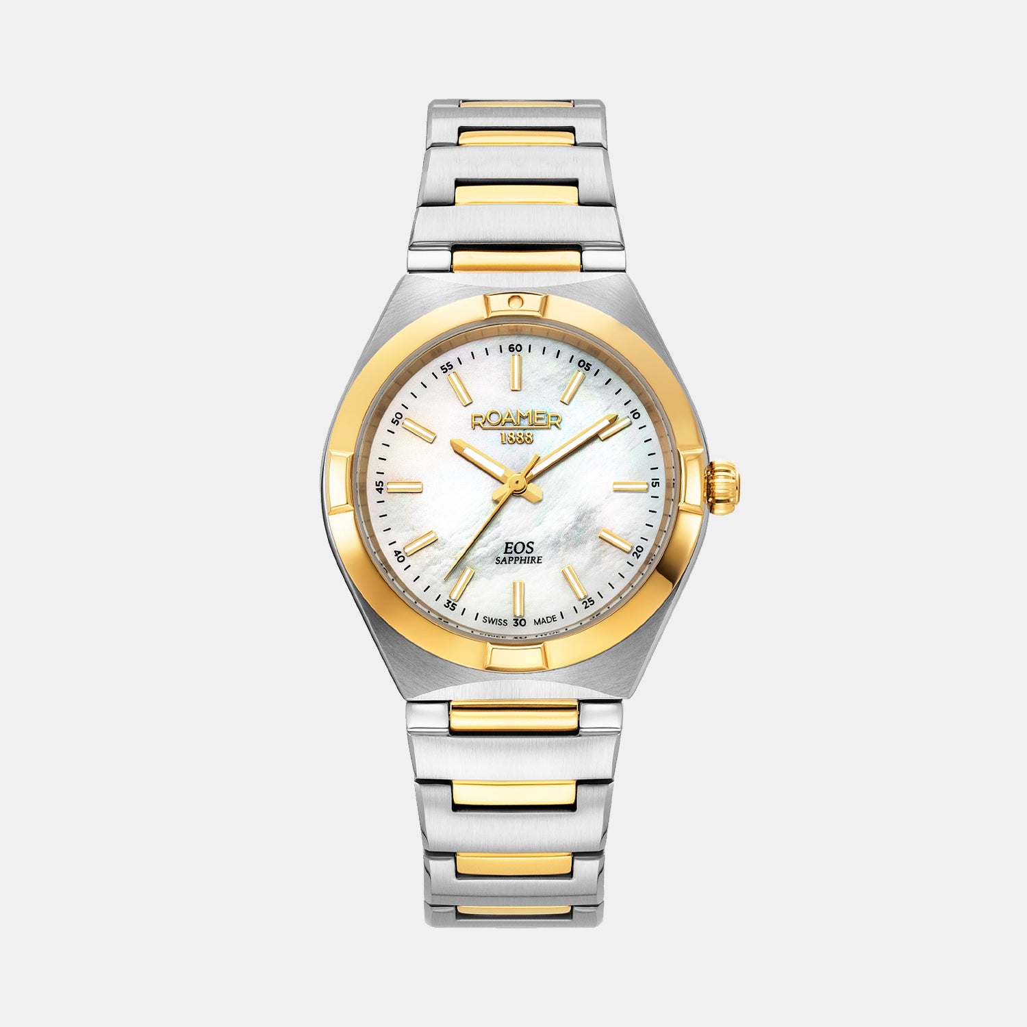 Eos Classic Women Quartz White Mother Of Pearl Dial Analog Stainless Steel Watch 982847 47 20 20