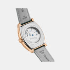 Men Automatic Green Dial Analog Leather Watch 985-L31412