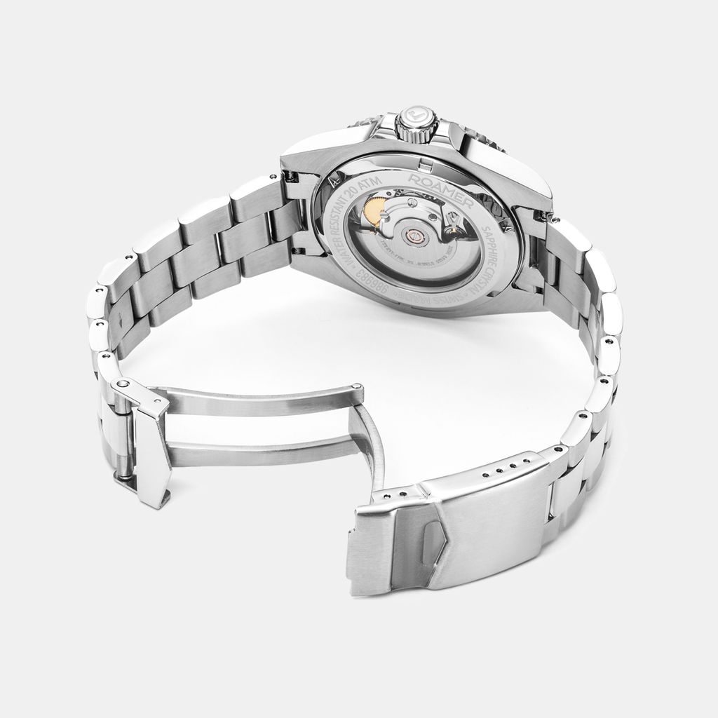 Premier Men Mechanical Black Sunray Dial Analog Stainless Steel Watch 986983 41 85 20